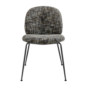 Nisha KD Chenille Dining Side Chair, Allure Gray