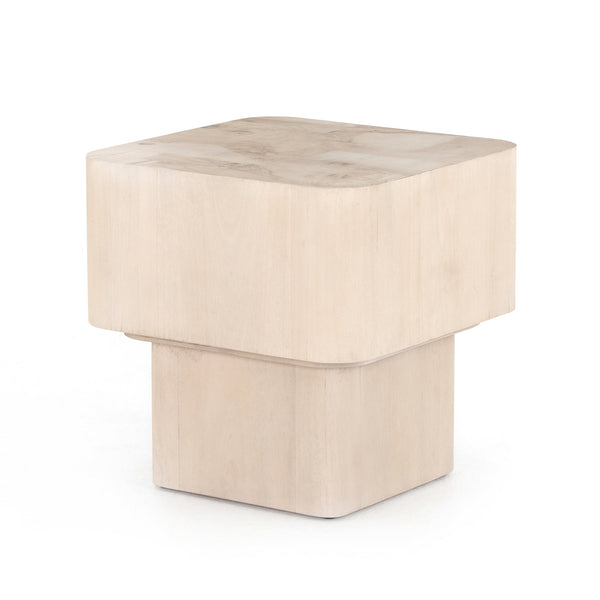Blanco End Table In Bleached Burl
