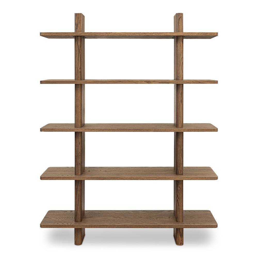 Casey Large Dark Brown Bookcase