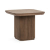 Vander Solid Wood Square End Table - Tawny Brown