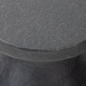 Odeon End Table In Distressed Graphite Concrete
