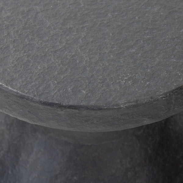 Odeon End Table In Distressed Graphite Concrete