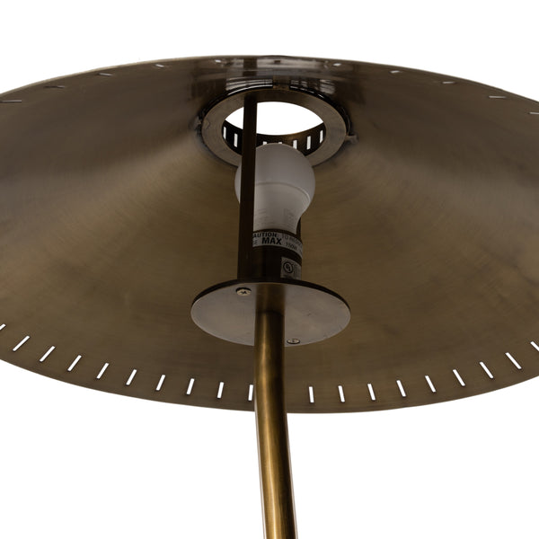 Egon Floor Lamp In Antique Brass Iron