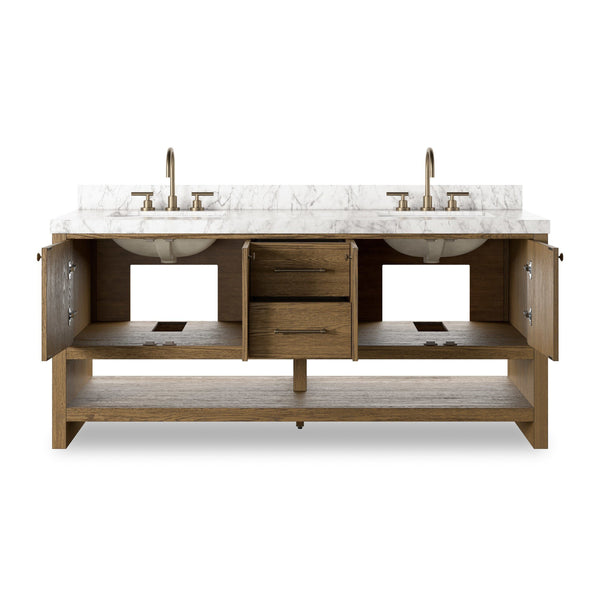 Anthem Double Vanity - Washed Natural Veneer