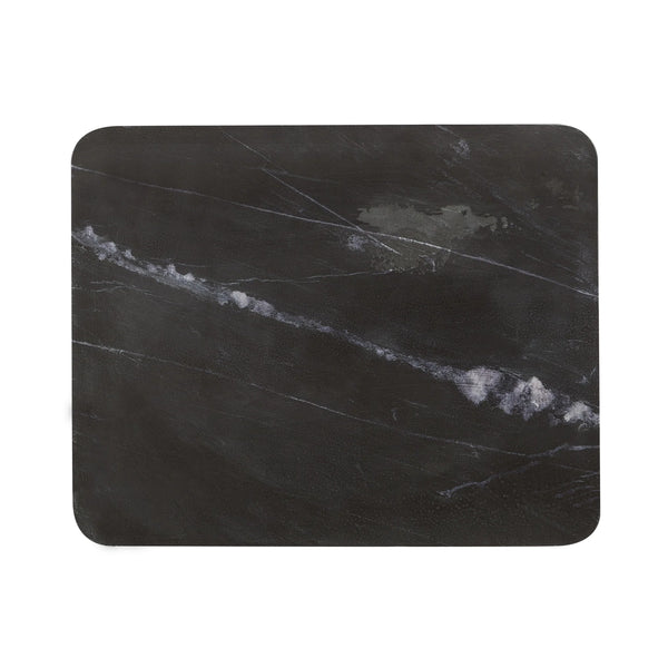 Delaney Marble Rectangle Accent Table - Onyx