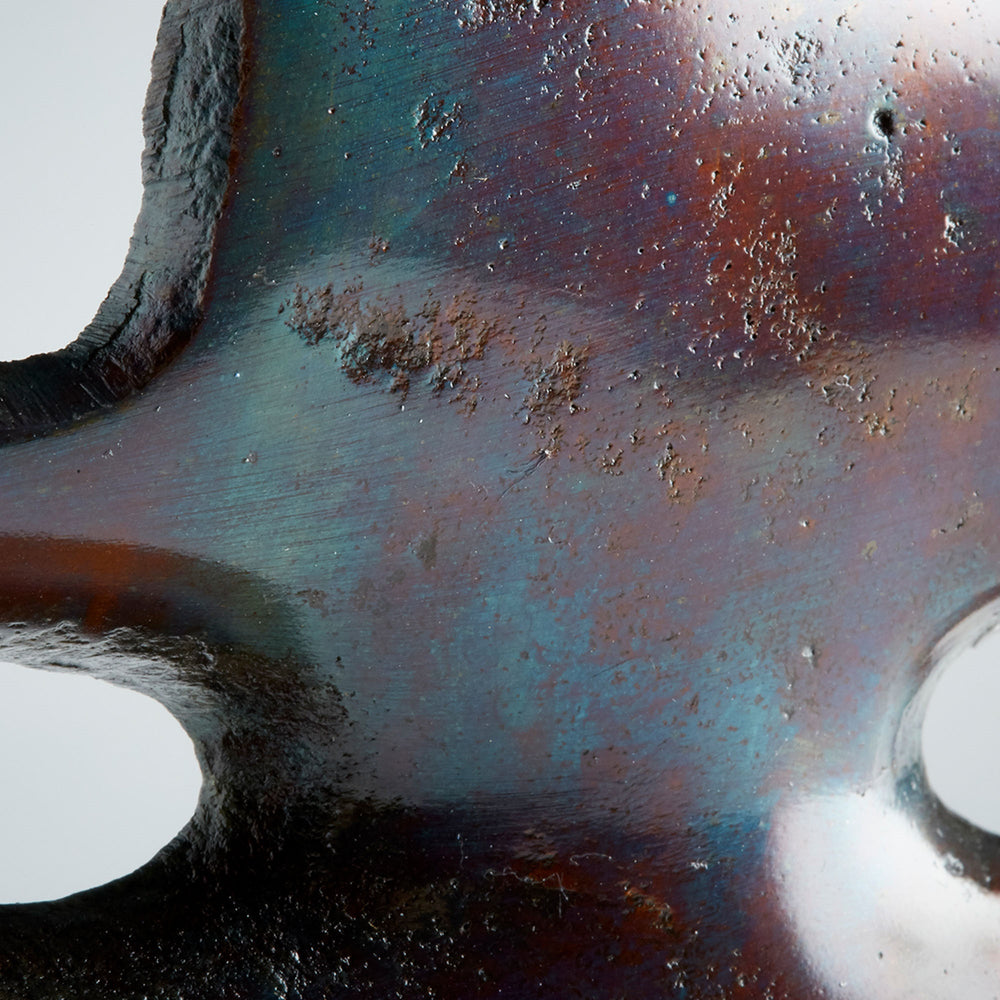 Chamberlin Sculpture in Cobalt Blue and Antique Brass