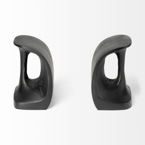 Last Cobbler's (Set of 2) 8L x 6W Black Shoemaker Tool Bookends