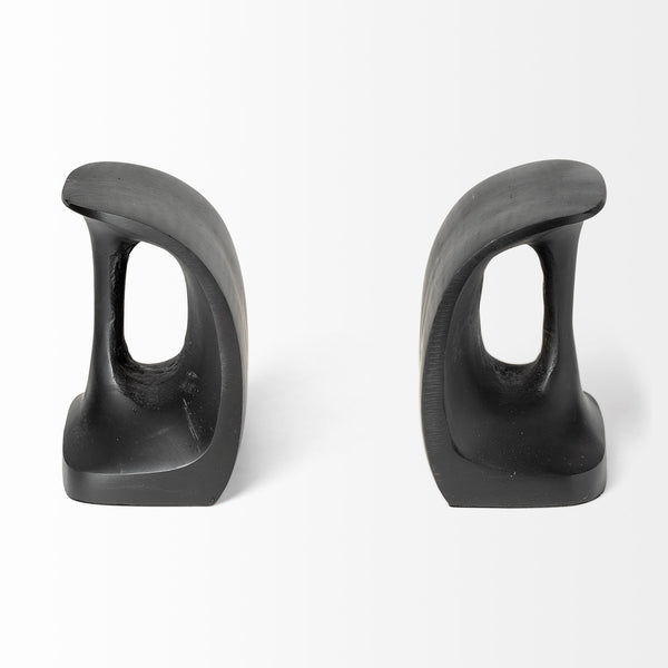 Last Cobbler's (Set of 2) 8L x 6W Black Shoemaker Tool Bookends