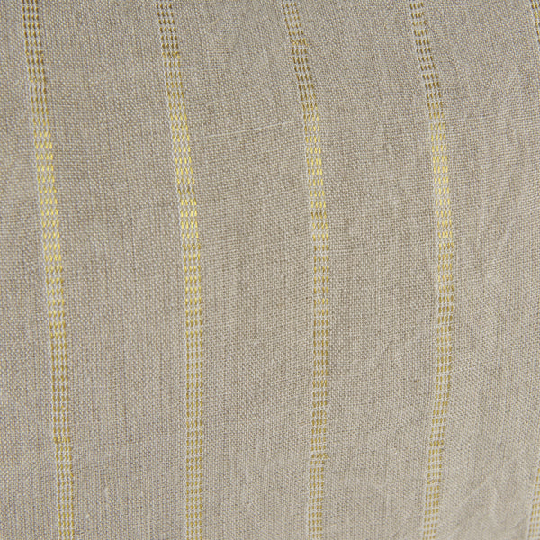 Danika 13.0L x 21.0W x 0.2H Beige and Gold Fabric Decorative Pillow Cover