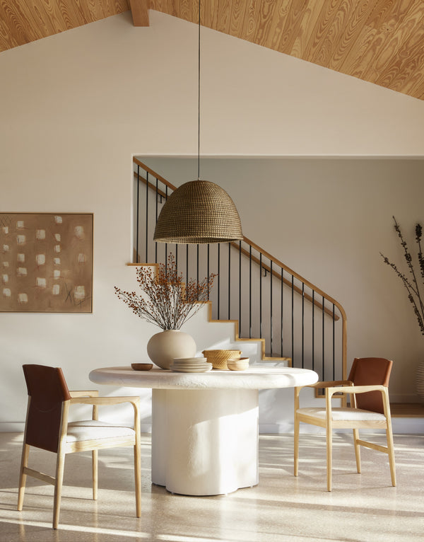 Grano Dining Table In Plaster Molded Concrete