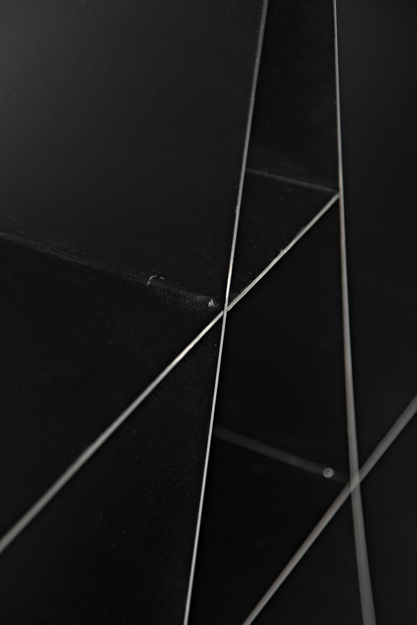 Zaha Industrial Steel Bookcase in Matte Black