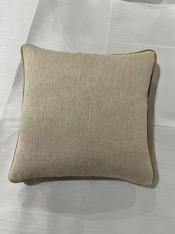 Leather Accent Pillow