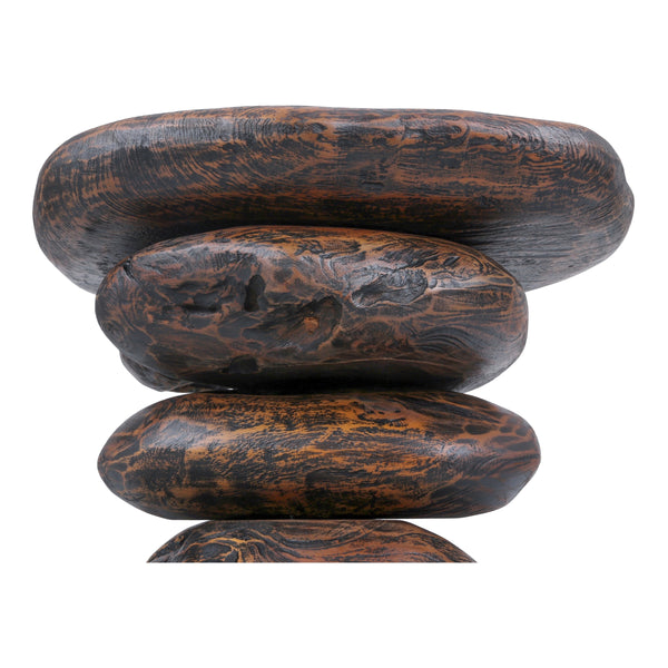 Katniss Reclaimed Teak Side/ End Table, Ebonized Teak
