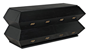 Vico Mahogany Dresser in Hand-Rubbed Black