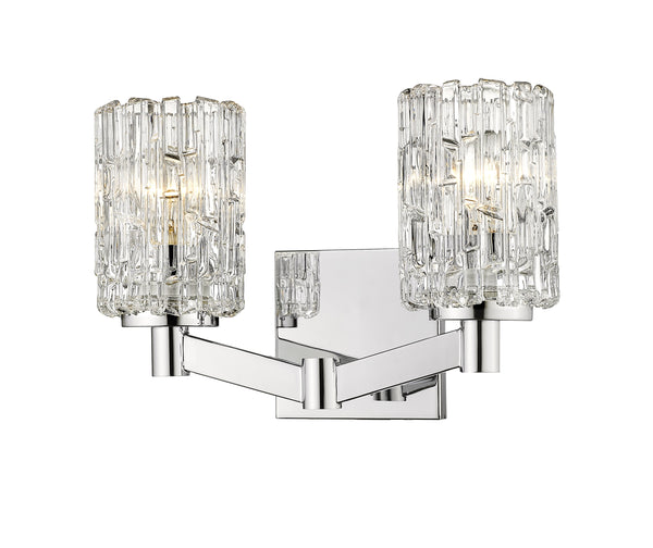 Aubrey 2 Light Vanity in Chrome Finish