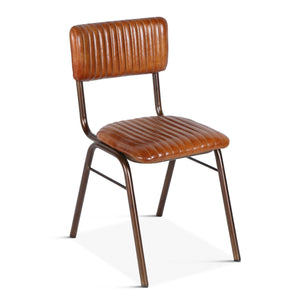 Wellington Collection Iron Chair Leather Seat
