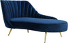 Josefina Chaise In Navy Velvet