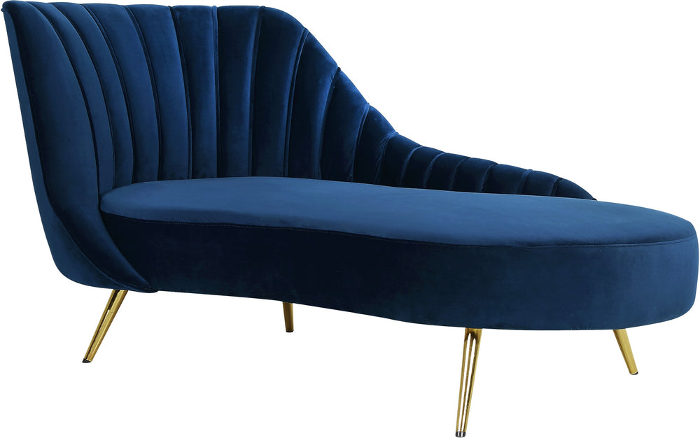 Josefina Chaise In Navy Velvet