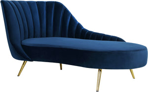 Josefina Chaise In Navy Velvet