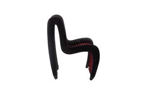 Seat Belt Dining Chair,Black /Red    