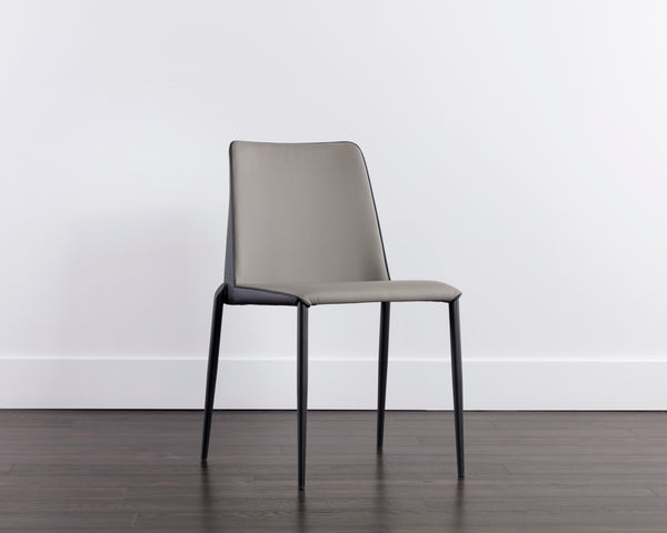 RENEE STACKABLE DINING CHAIR - DILLON STRATUS / DILLON BLACK