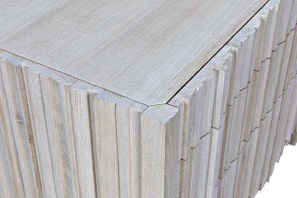 Desdemona 3 Drawer Chest, Bleached Elm