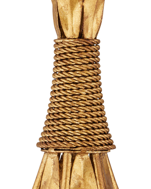 Bette Gold Chandelier In Grecian Gold Leaf