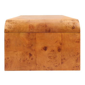 Adriel Burl Wood Coffee Table, Golden Brown Burl