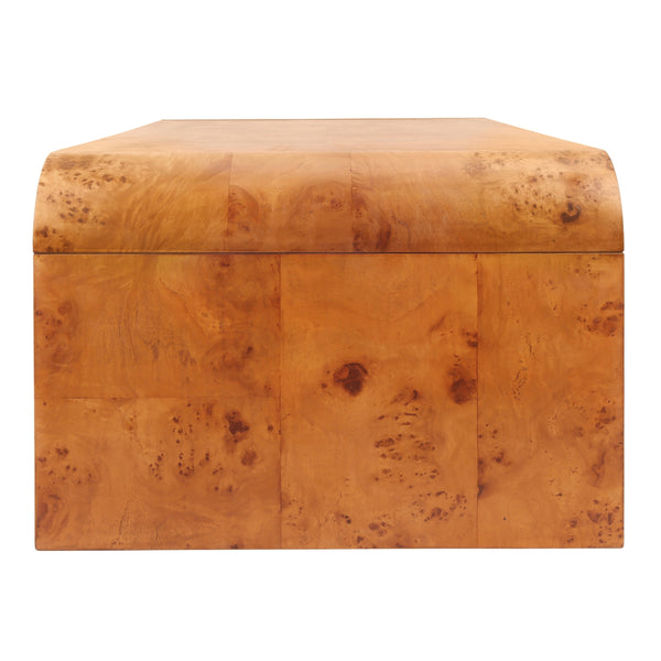 Adriel Burl Wood Coffee Table, Golden Brown Burl