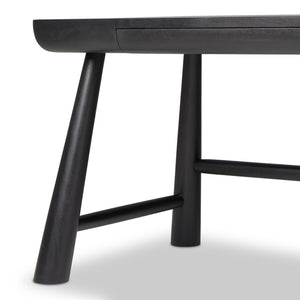 Lorik Desk - Worn Black Acacia