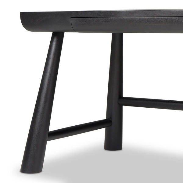 Lorik Desk - Worn Black Acacia