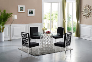 Sammy Dining Table In Chrome