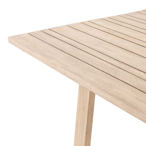 Atherton Outdoor Dining Table-Brown