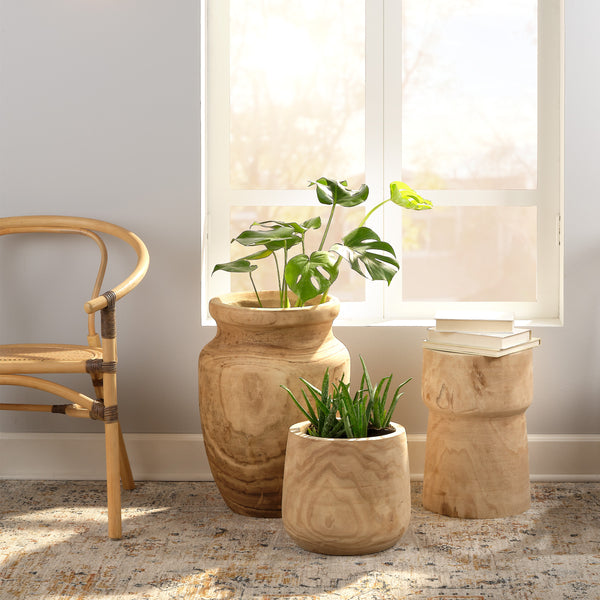 Brea Wooden Decorative Vase