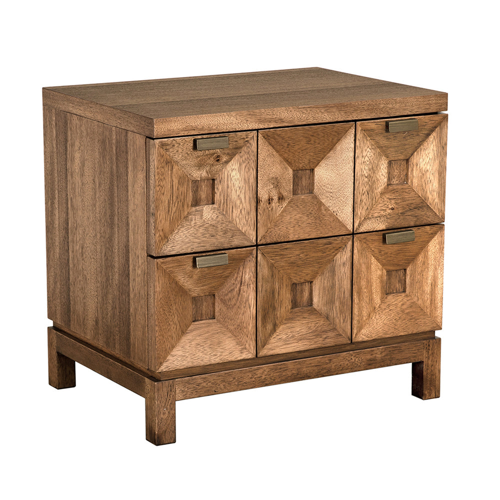 Musashi 2 Drawer, Small, Dark Walnut