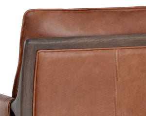 MAUTI ARMCHAIR - BROWN - SHALIMAR TOBACCO LEATHER