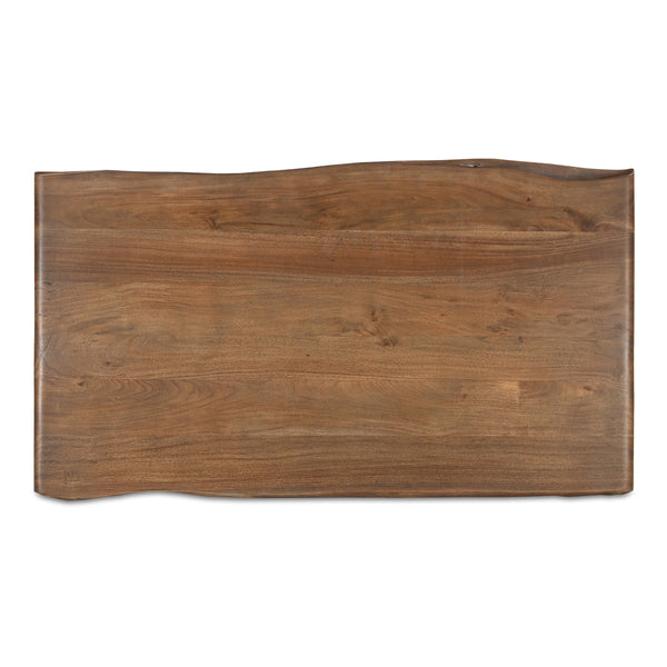 Lila Coffee Table with Bullnose Edging in Brown