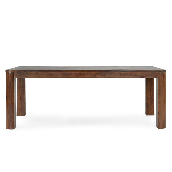 Nemi Solid Wood Rectangle Dining Table - Rustic Brown