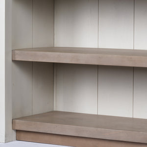 Fairview II White and Brown Two-Tone Stain Solid Wood Kitchen Island