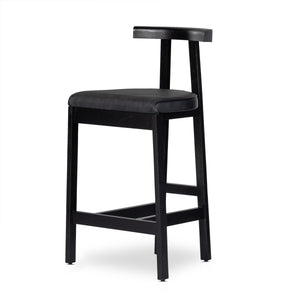 Tex Stool In Black Rosa Morada