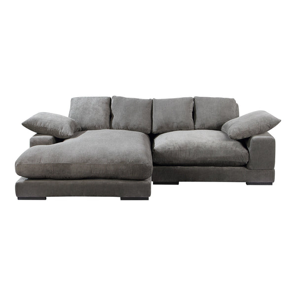 Moe's Plunge Sectional in Charcoal with Flip Chaise