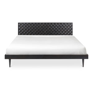 Moe's Pablo Queen Bed in Black Sheesham Wood