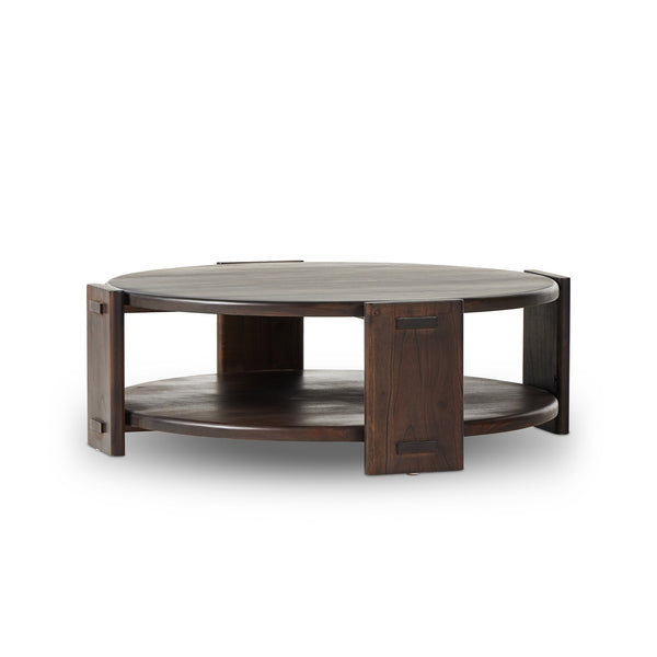 Two Tier Coffee Table in Matte Brown Neem