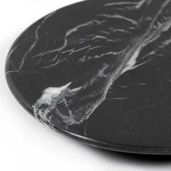 Marble Lazy Susan - Dark Kettle Black