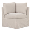 Moe's Fable Slipcover Dining Corner Chair Beige