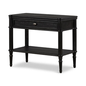 Toulouse Nightstand In Distressed Black