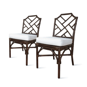 Kara Rattan Chair In Paloma Brown