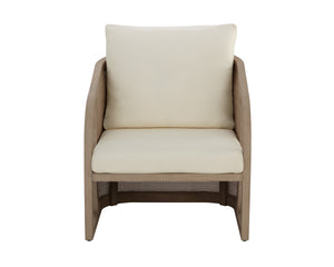 PALERMO LOUNGE CHAIR - DRIFT BROWN - STINSON CREAM