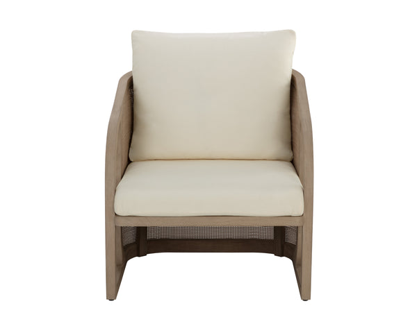 PALERMO LOUNGE CHAIR - DRIFT BROWN - STINSON CREAM