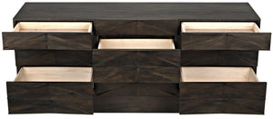 Drake Ebony Walnut Sideboard in Walnut and Veneer